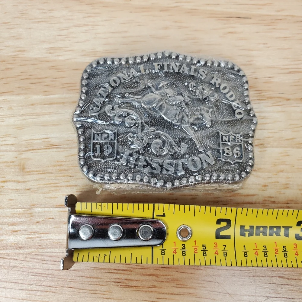Hesston National Finals Rodeo 1986 NFR Youth Cowboy Buckle Vintage New